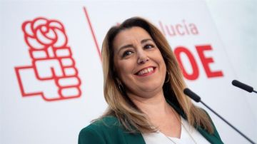 Noticias 1 Antena 3 (11-01-19) Susana Díaz niega discrepancias con el PSOE por mantenerse al frente el partido en Andalucía