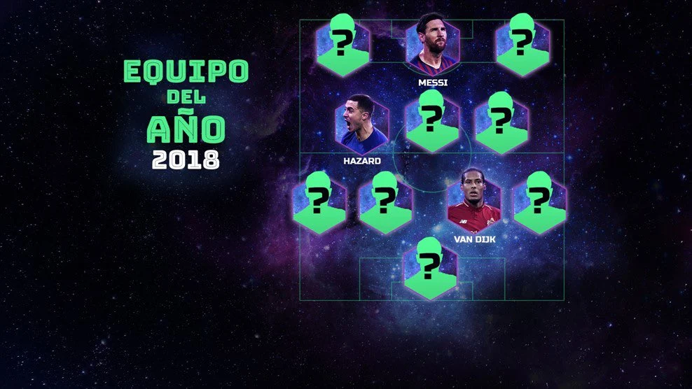 Parte del equipo del año de la UEFA 2018