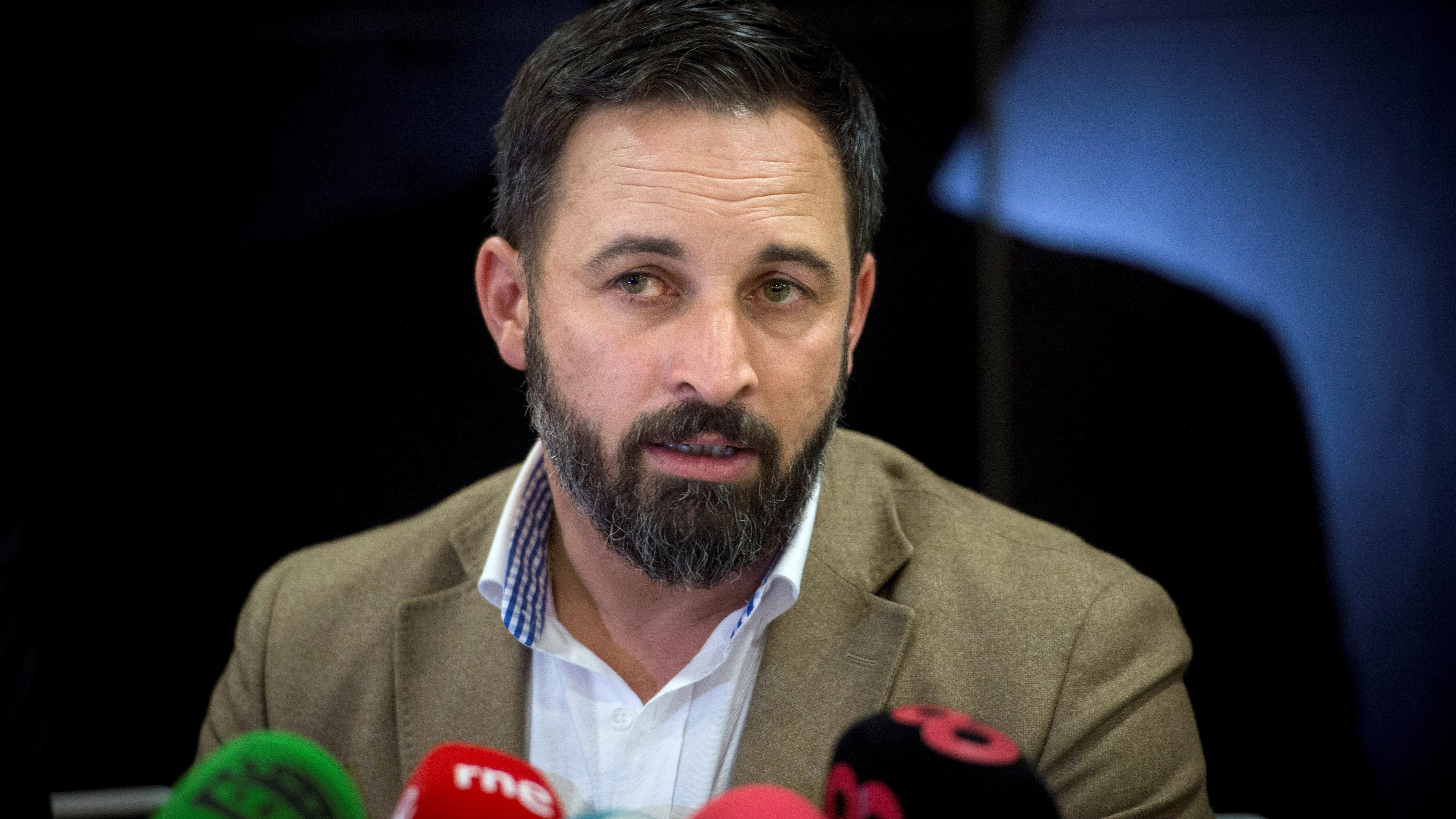 El líder de Vox, Santiago Abascal