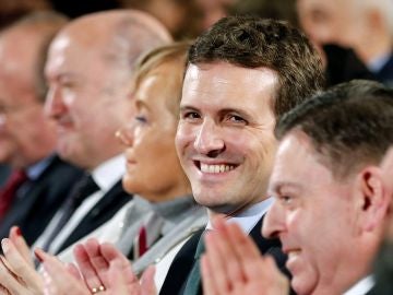 El líder del PP, Pablo Casado, en Oviedo El líder del PP, Pablo Casado, en Oviedo