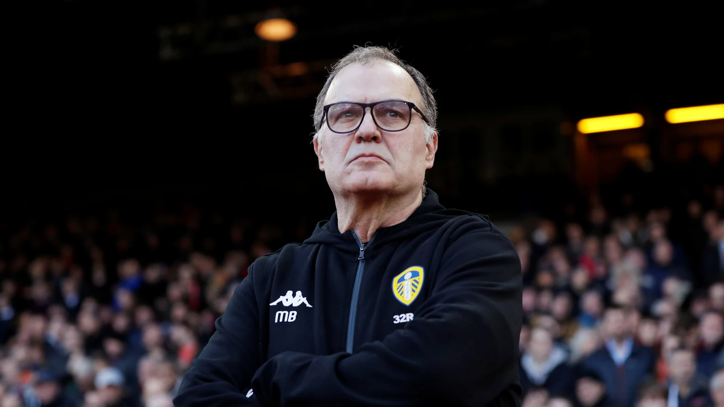 Marcelo Bielsa, durante un partido del Leeds United Marcelo Bielsa, durante un partido del Leeds United