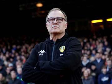 Marcelo Bielsa, durante un partido del Leeds United Marcelo Bielsa, durante un partido del Leeds United