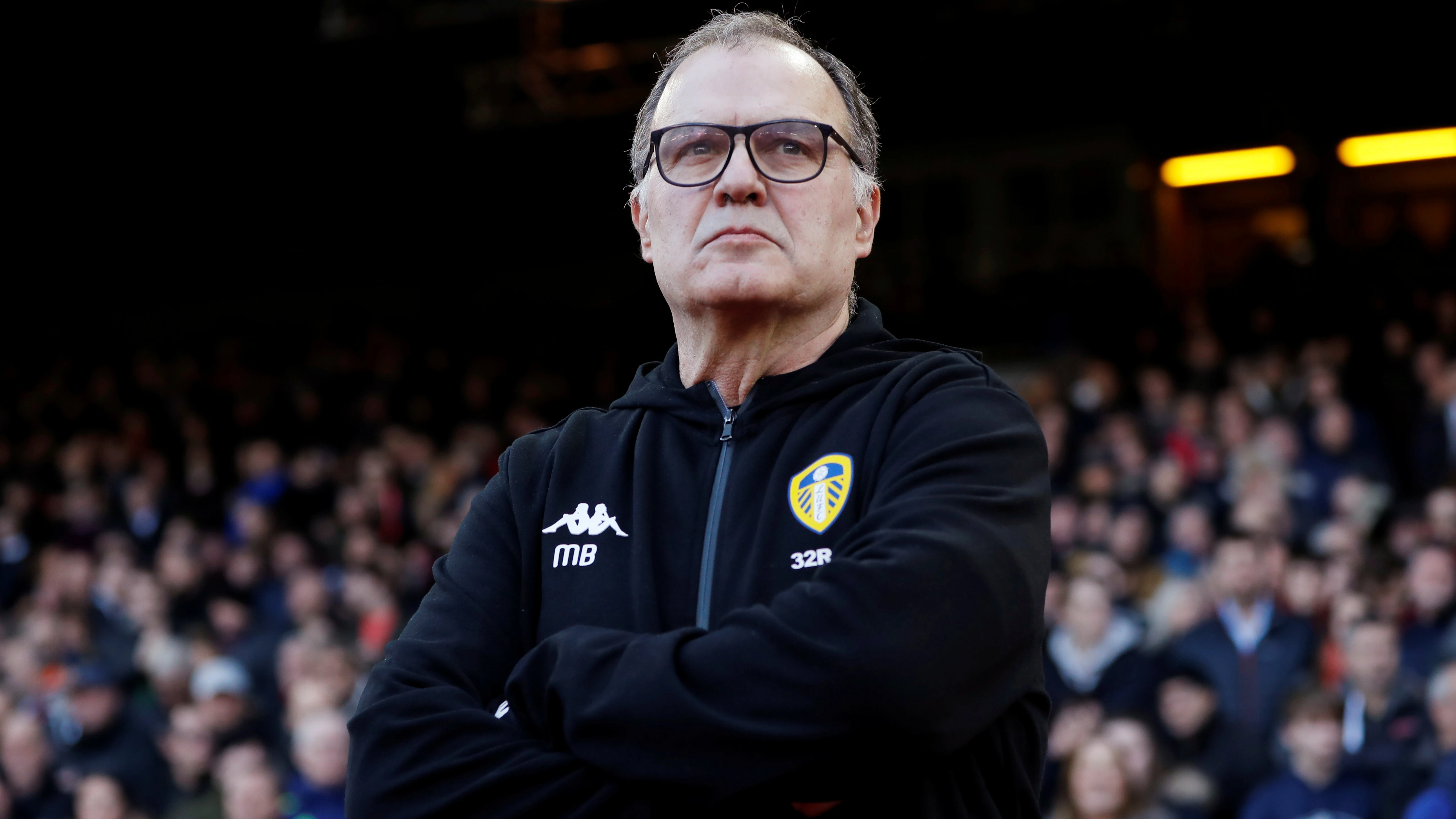 Marcelo Bielsa, durante un partido del Leeds United