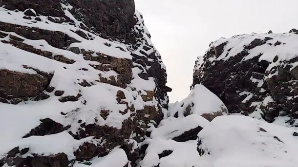 La montaña desprendida en Siberia