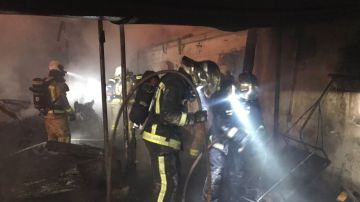 Incendio en varias infraviviendas de Leganés