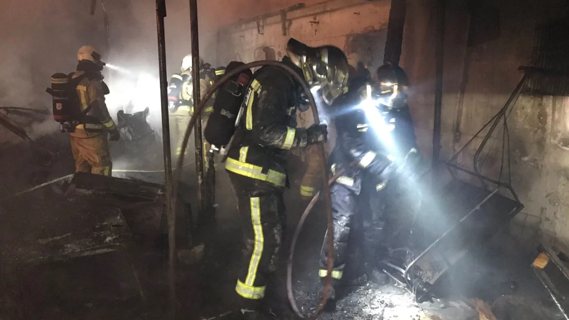 Incendio en varias infraviviendas de Leganés