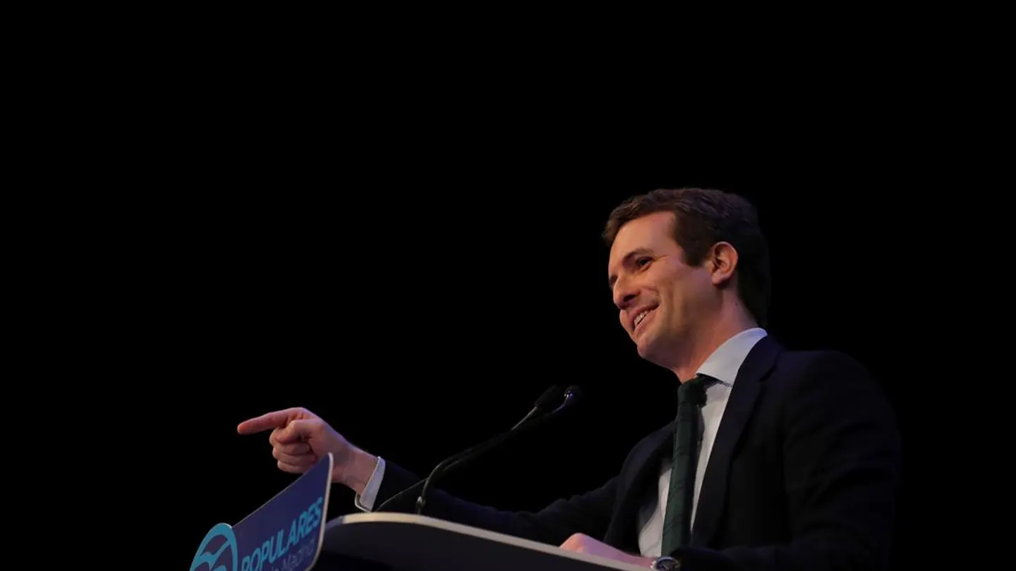 Pablo Casado durante un acto del Partido Popular Pablo Casado durante un acto del Partido Popular