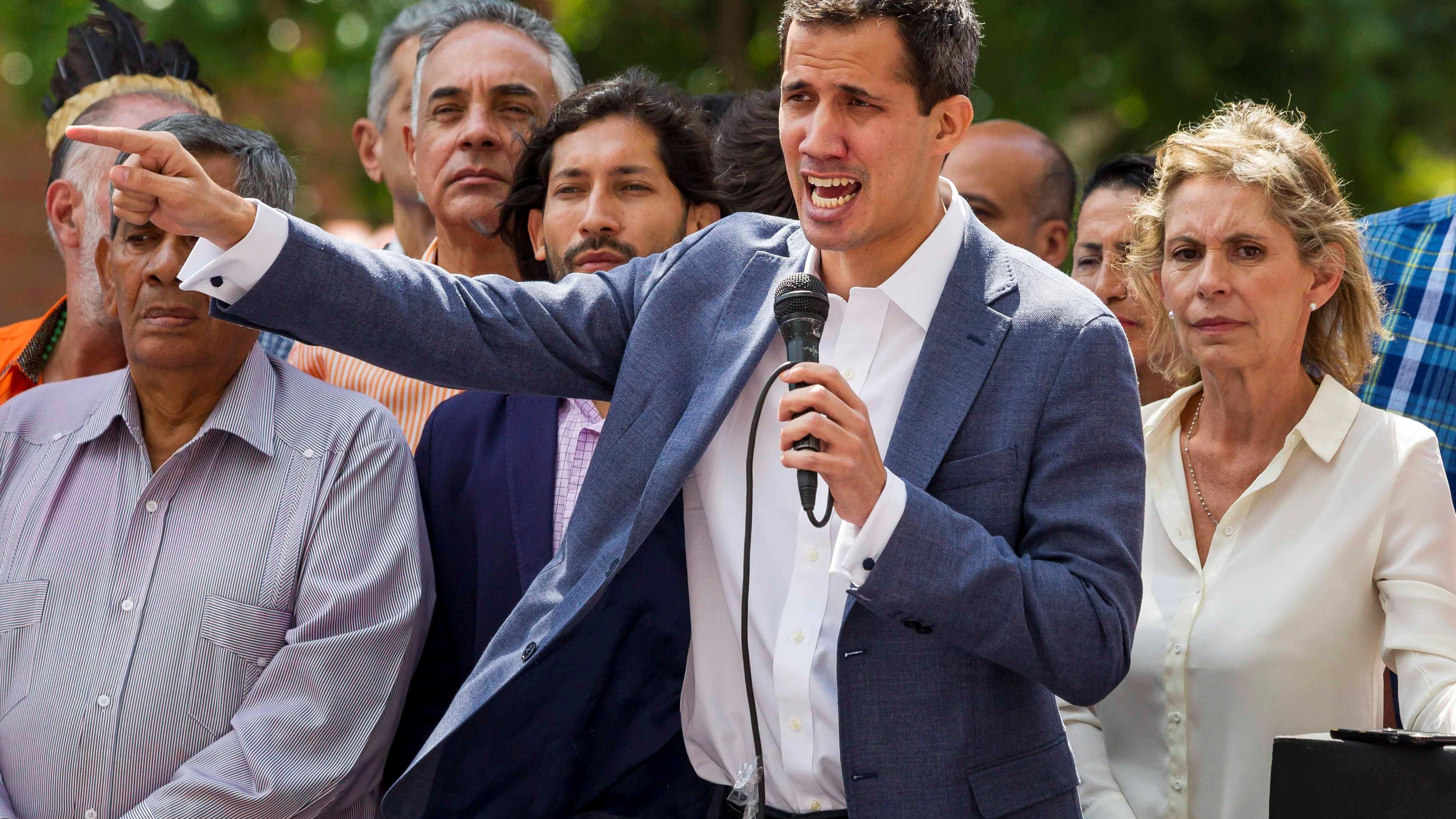 El presidente de la Asamblea Nacional de Venezuela, el opositor Juan Guaidó