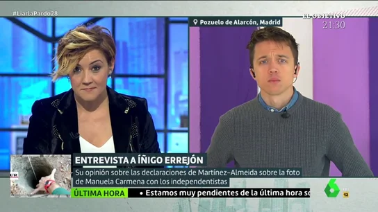 Íñigo Errejón en una entrevista en Liarla Pardo Íñigo Errejón en una entrevista en Liarla Pardo