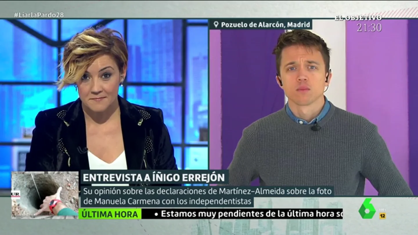 Íñigo Errejón en una entrevista en Liarla Pardo Íñigo Errejón en una entrevista en Liarla Pardo