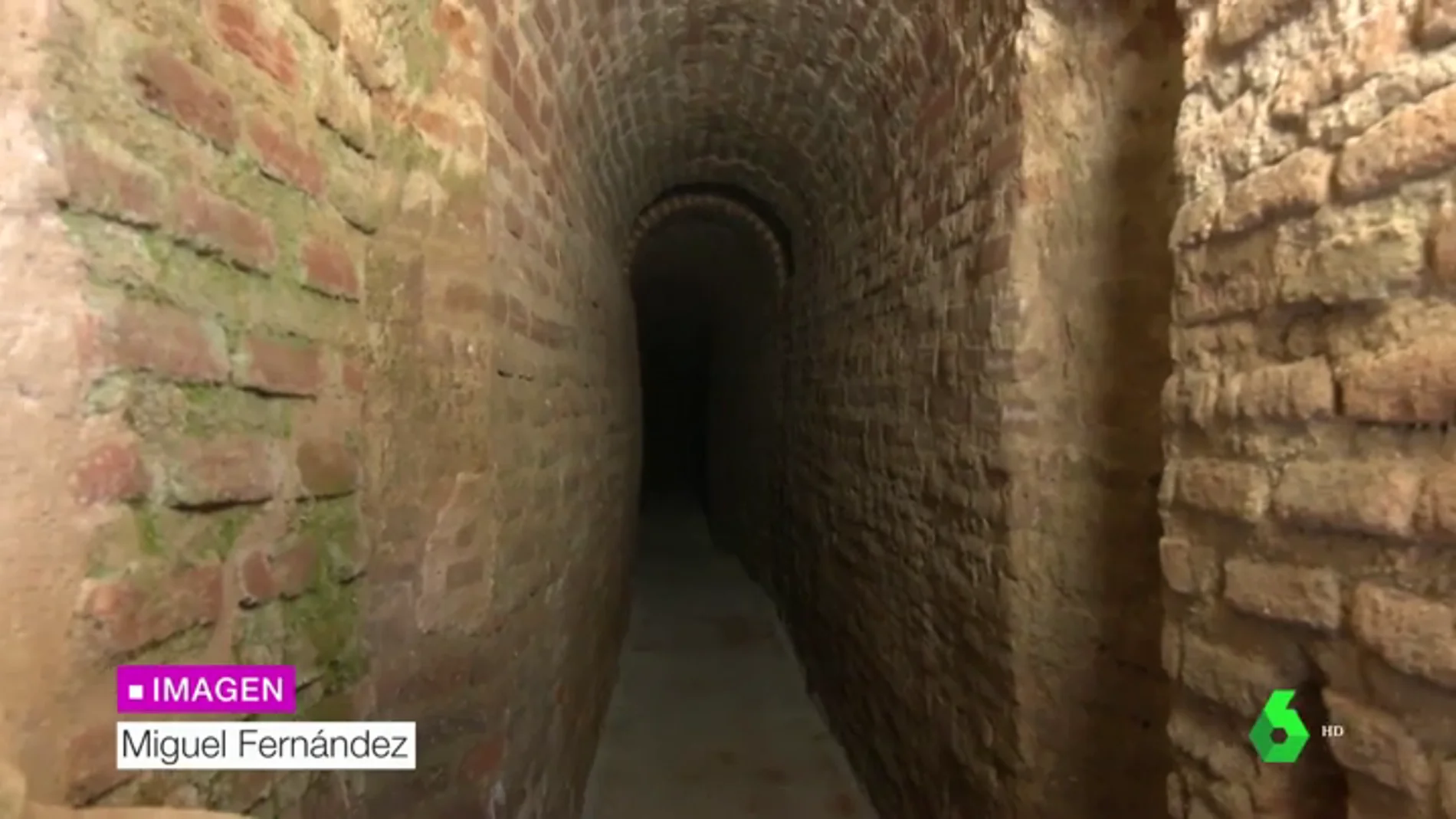Túneles por los que pasa el agua en Madrid
