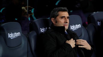 Ernesto Valverde, durante el partido contra el Eibar