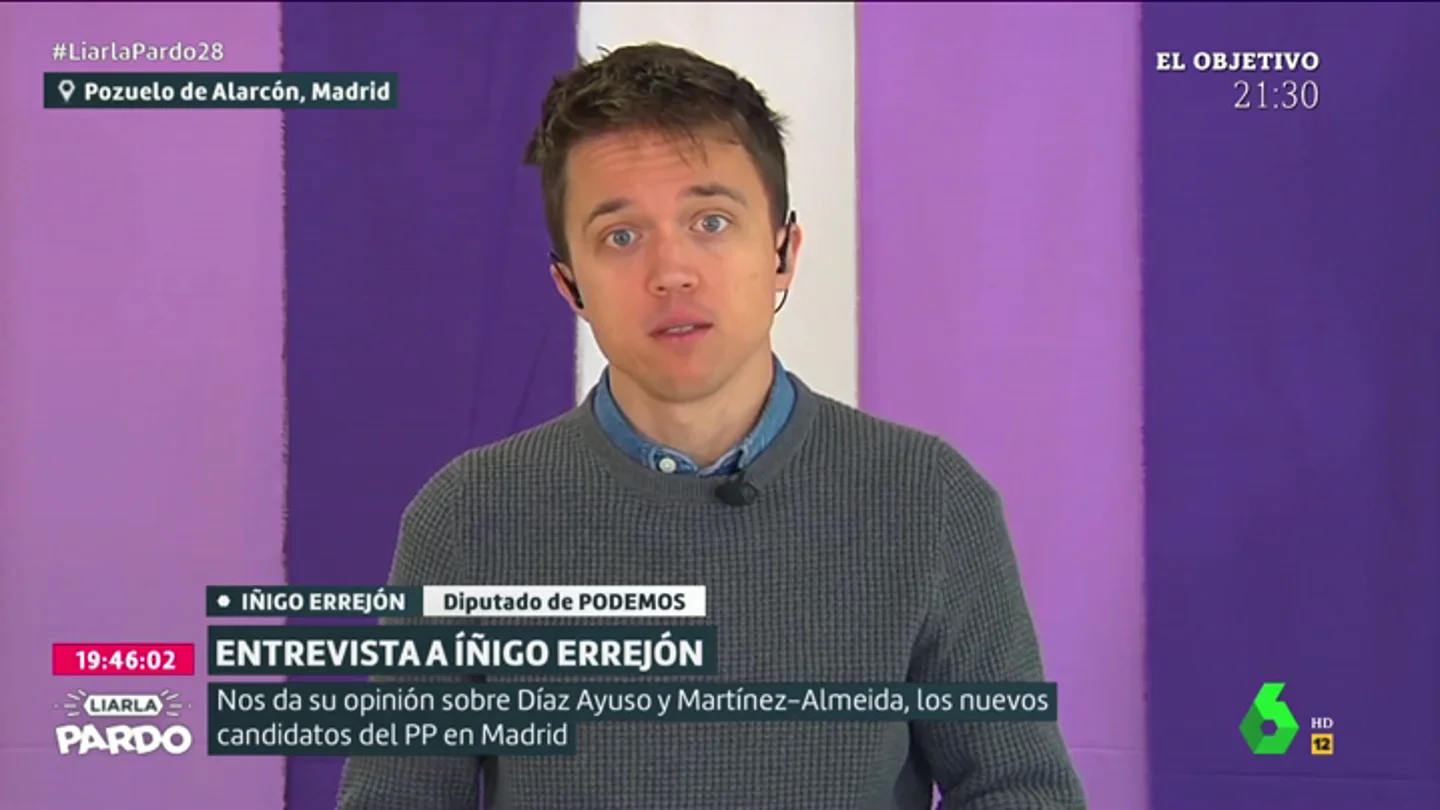 Íñigo Errejón en Liarla Pardo Íñigo Errejón en Liarla Pardo