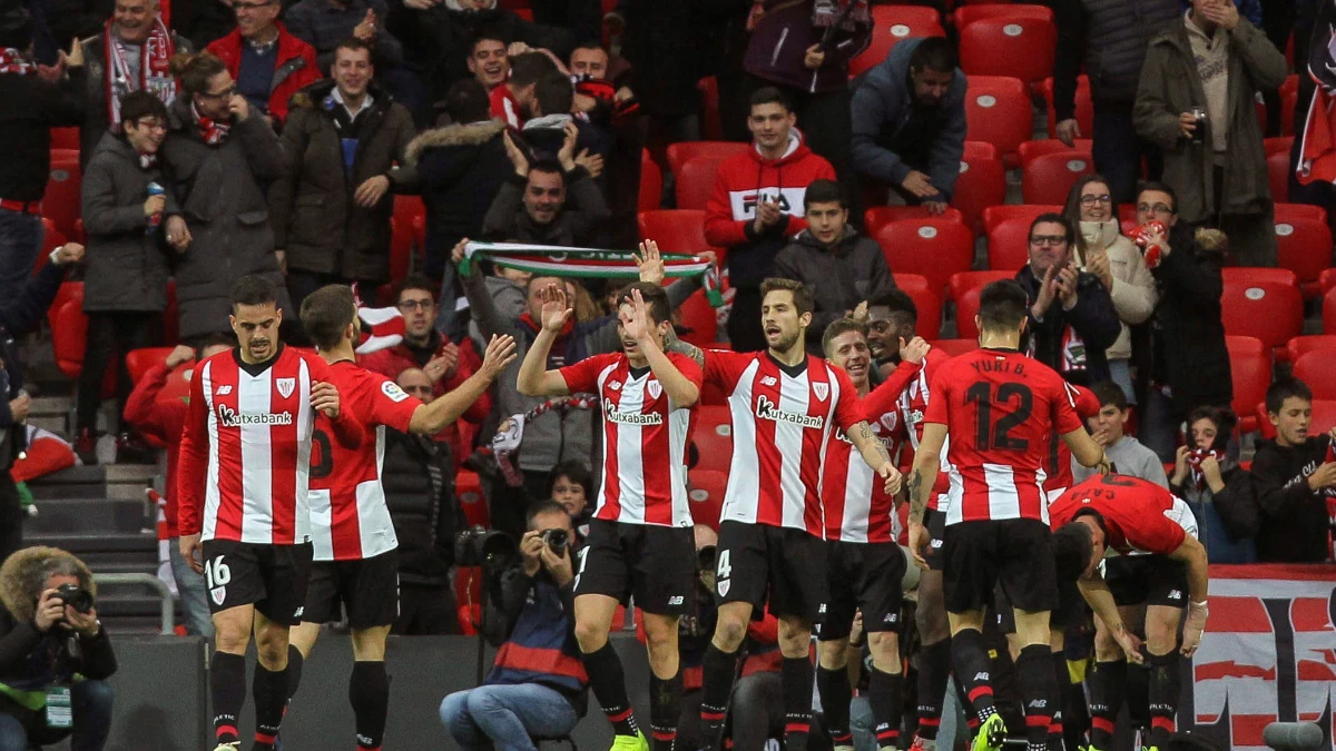 El Athletic celebra un gol