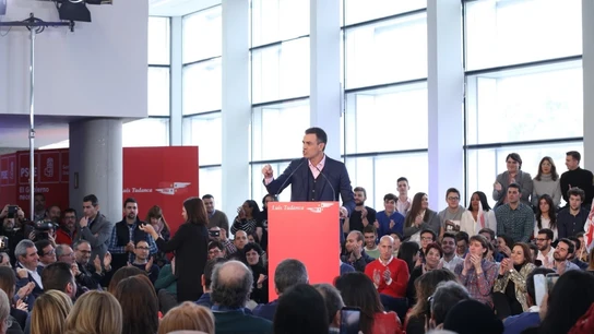 Pedro Sánchez en un acto del PSOE en Burgos Pedro Sánchez en un acto del PSOE en Burgos