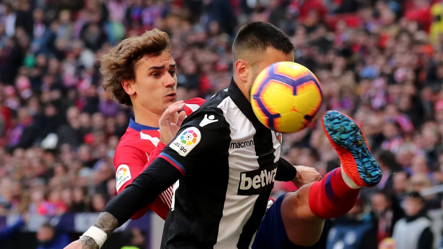 Momento del partido entre Atlético de Madrid y Levante Momento del partido entre Atlético de Madrid y Levante