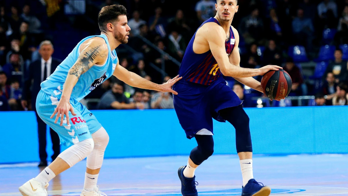 Thomas Heurtel, con el balón