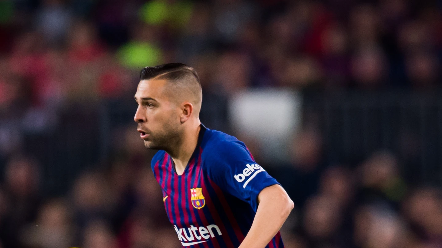 Jordi Alba, durante un partido Jordi Alba, durante un partido