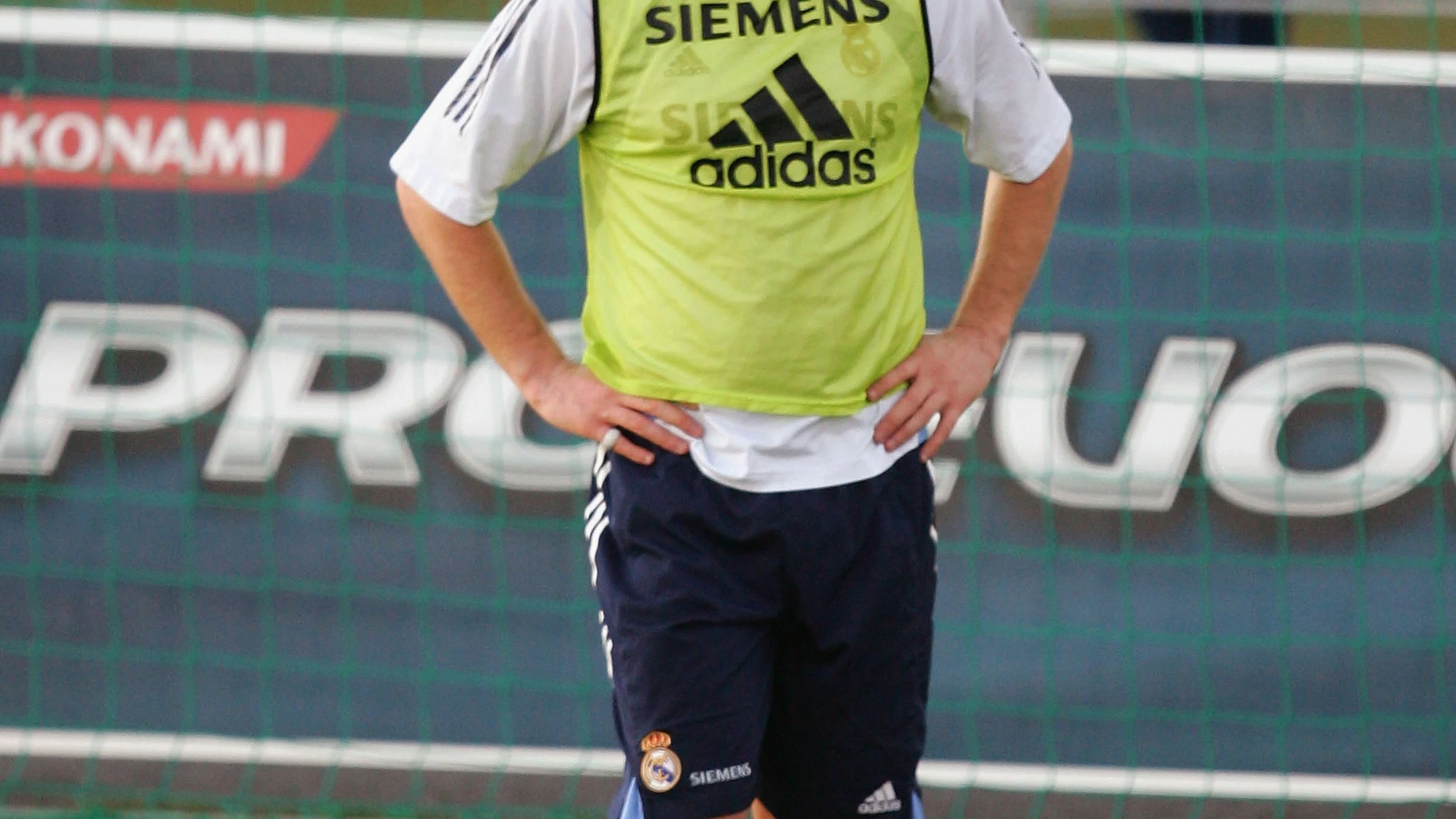 Cassano, durante un entrenamiento con el Real Madrid