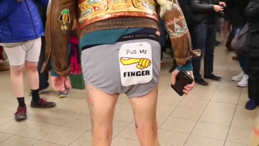 Día Mundial sin Pantalones en el Metro