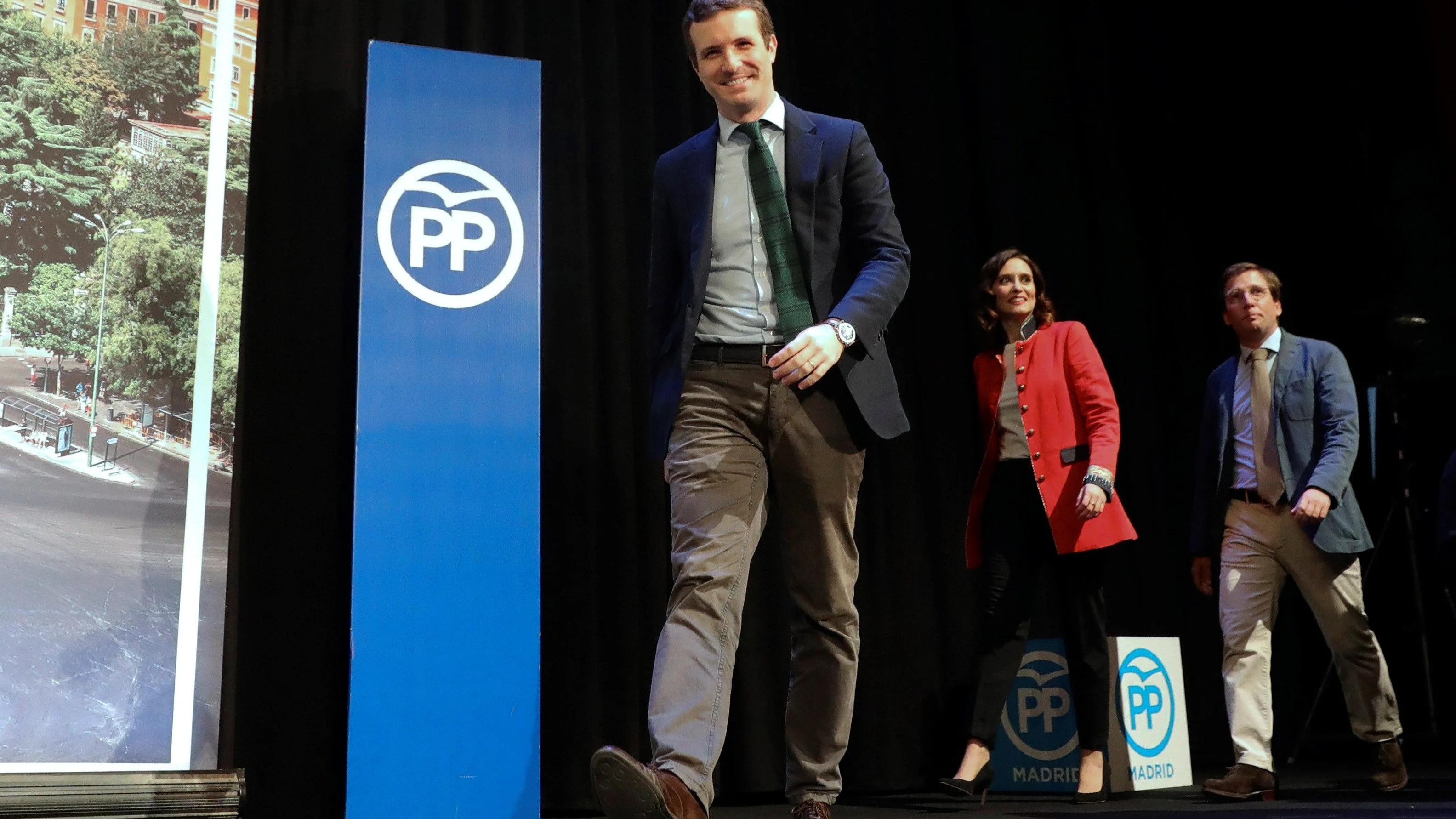 El presidente del PP, Pablo Casado