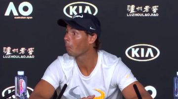 Rafa Nadal, en rueda de prensa