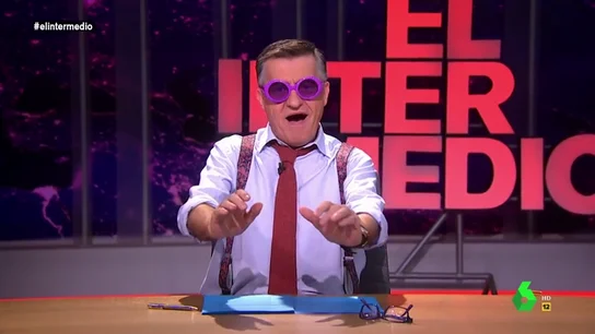 El Gran Wyoming con las gafas violetas El Gran Wyoming con las gafas violetas