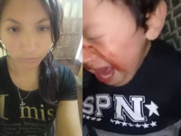 La madre y el pequeño maltratado La madre y el pequeño maltratado