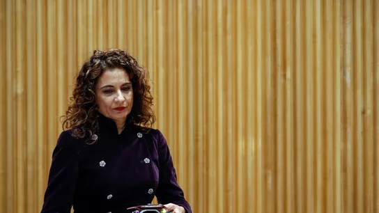 La ministra de Hacienda, María Jesús Montero, presentando el proyecto de los PGE La ministra de Hacienda, María Jesús Montero, presentando el proyecto de los PGE
