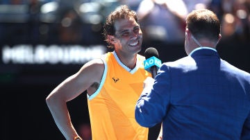 Rafa Nadal, tras su victoria en el Open de Australia