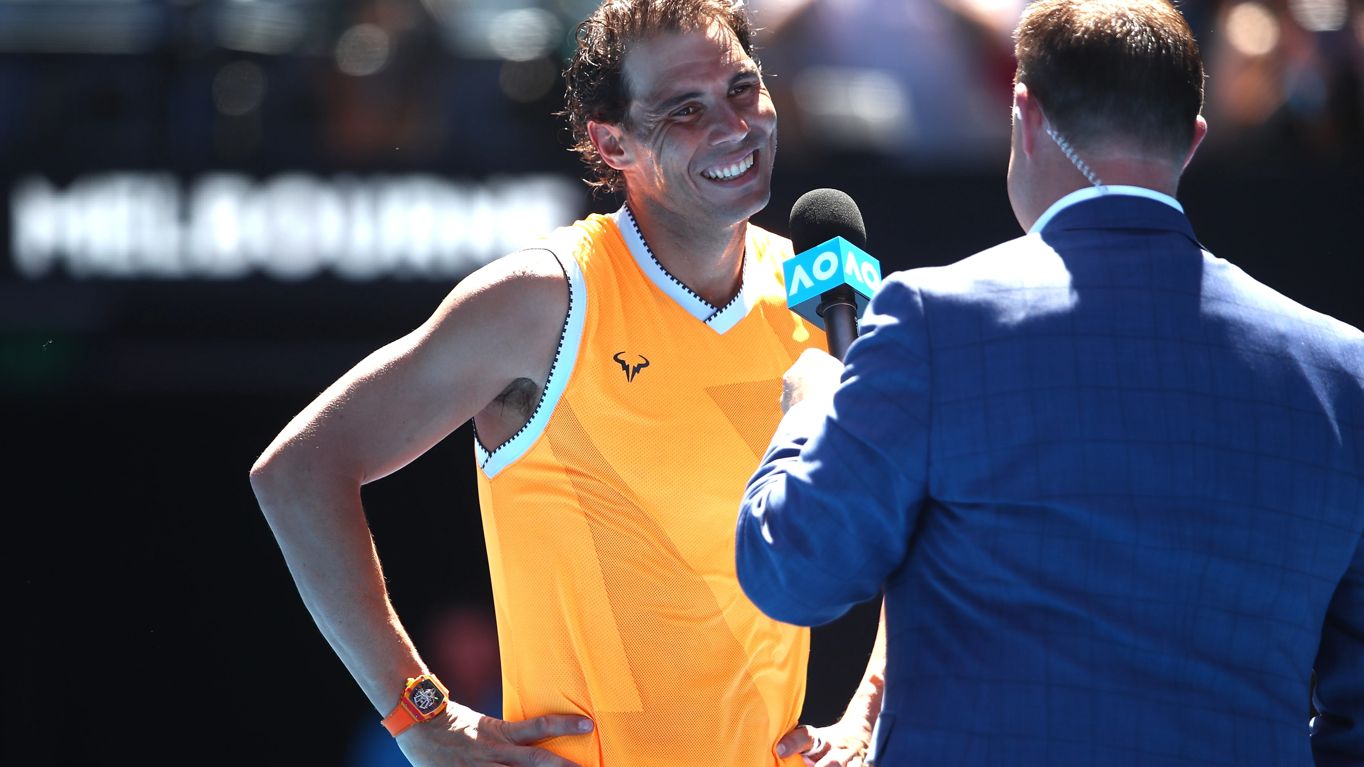 Rafa Nadal, tras su victoria en el Open de Australia