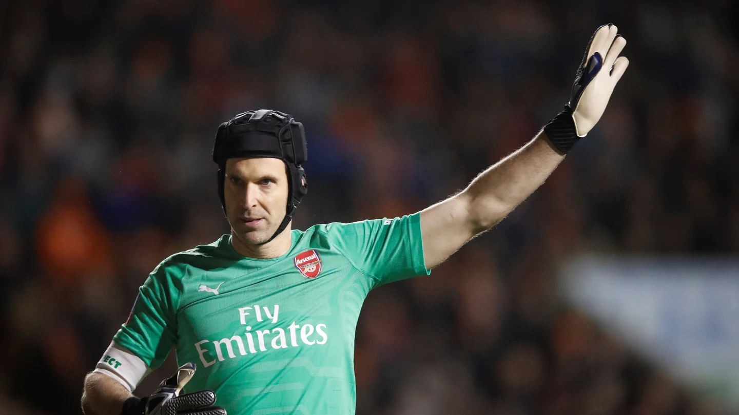Petr Cech, en un partido del Arsenal Petr Cech, en un partido del Arsenal