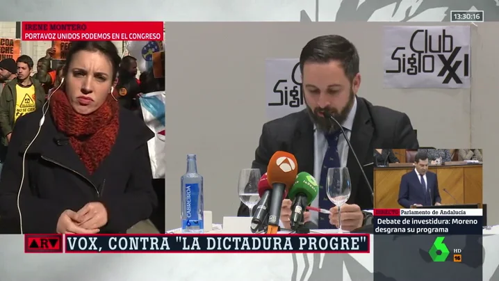 Irene Montero y Santiago Abascal