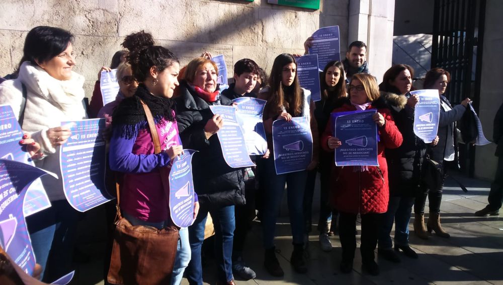 Protestas feministas en Andalucía.