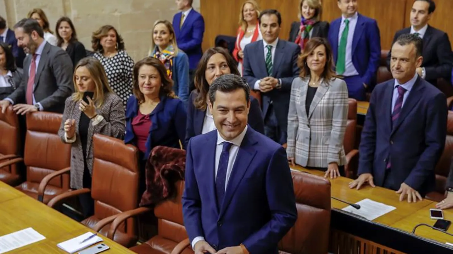 Juanma Moreno en el Parlamento de Andalucía Juanma Moreno en el Parlamento de Andalucía