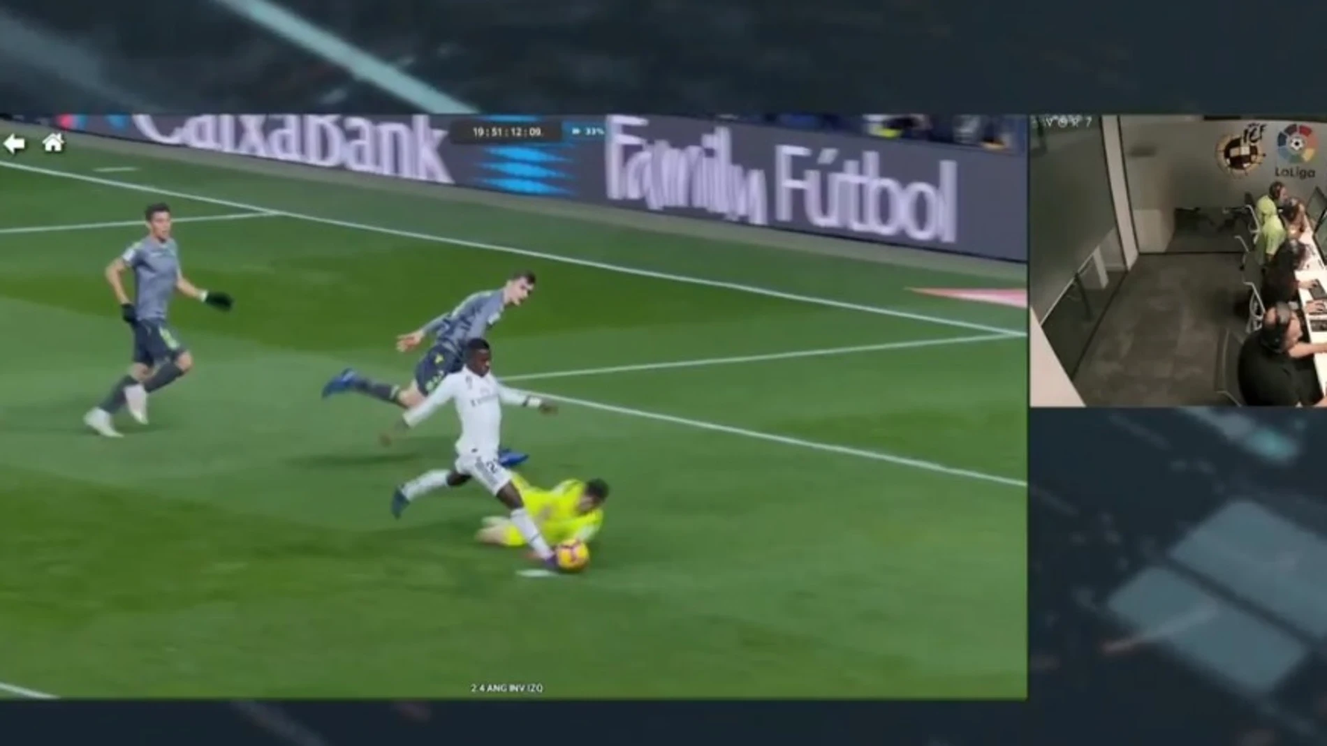 El análisis de la jugada entre Vinicius y Rulli en el Bernabéu
