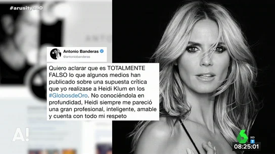 Antonio Banderas niega que criticase las muestras de cariño de Heidi Klum con su pareja: "Es totalmente falso" Antonio Banderas niega que criticase las muestras de cariño de Heidi Klum con su pareja: "Es totalmente falso"