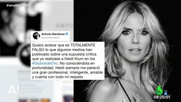 Antonio Banderas niega que criticase las muestras de cariño de Heidi Klum con su pareja: "Es totalmente falso"