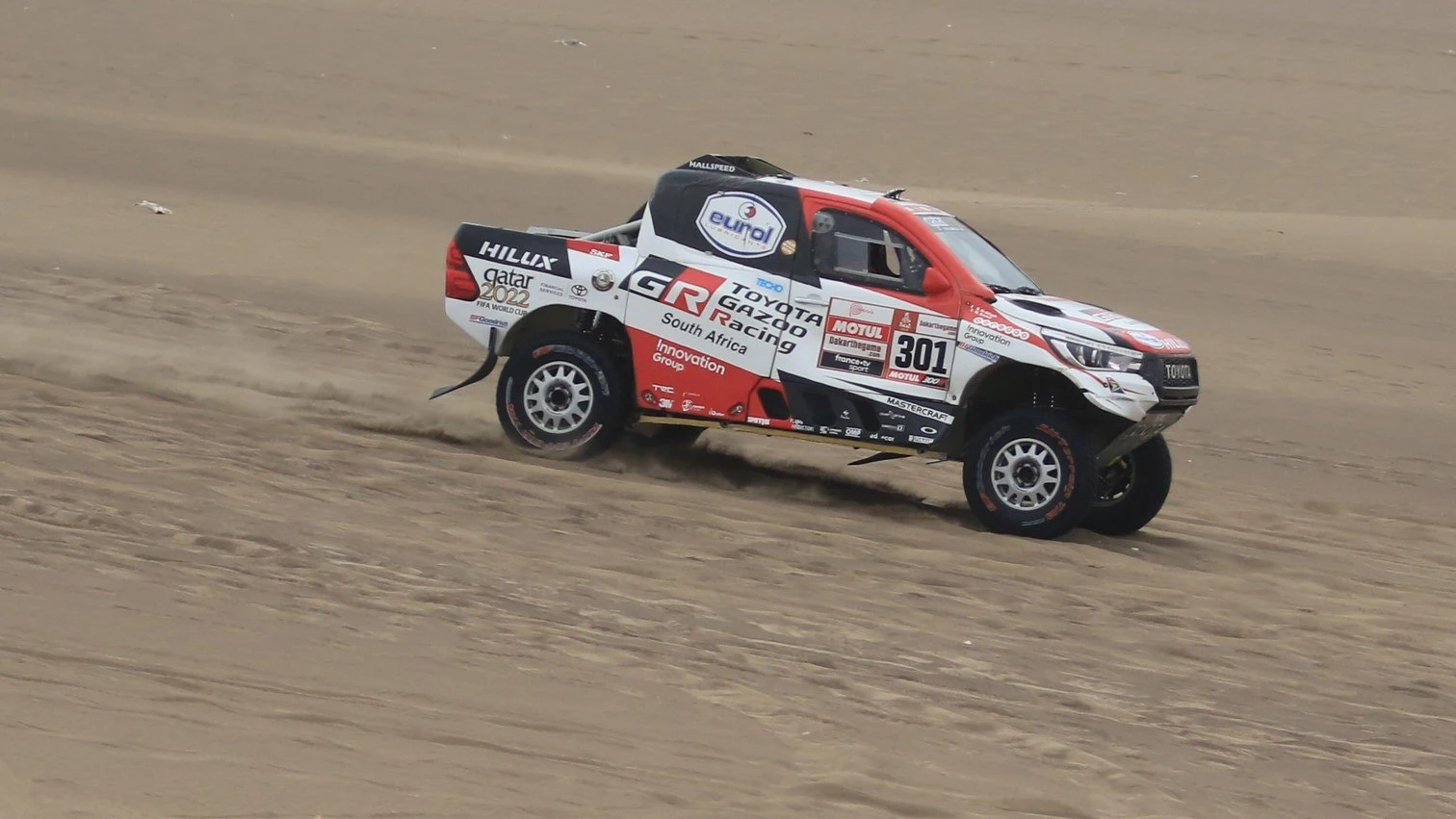 Al-Attiyah, en una etapa del Dakar Al-Attiyah, en una etapa del Dakar