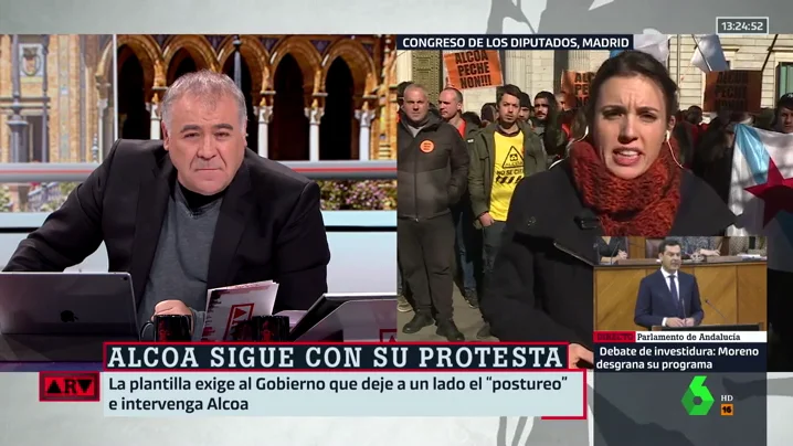 Antonio García Ferreras e Irene Montero