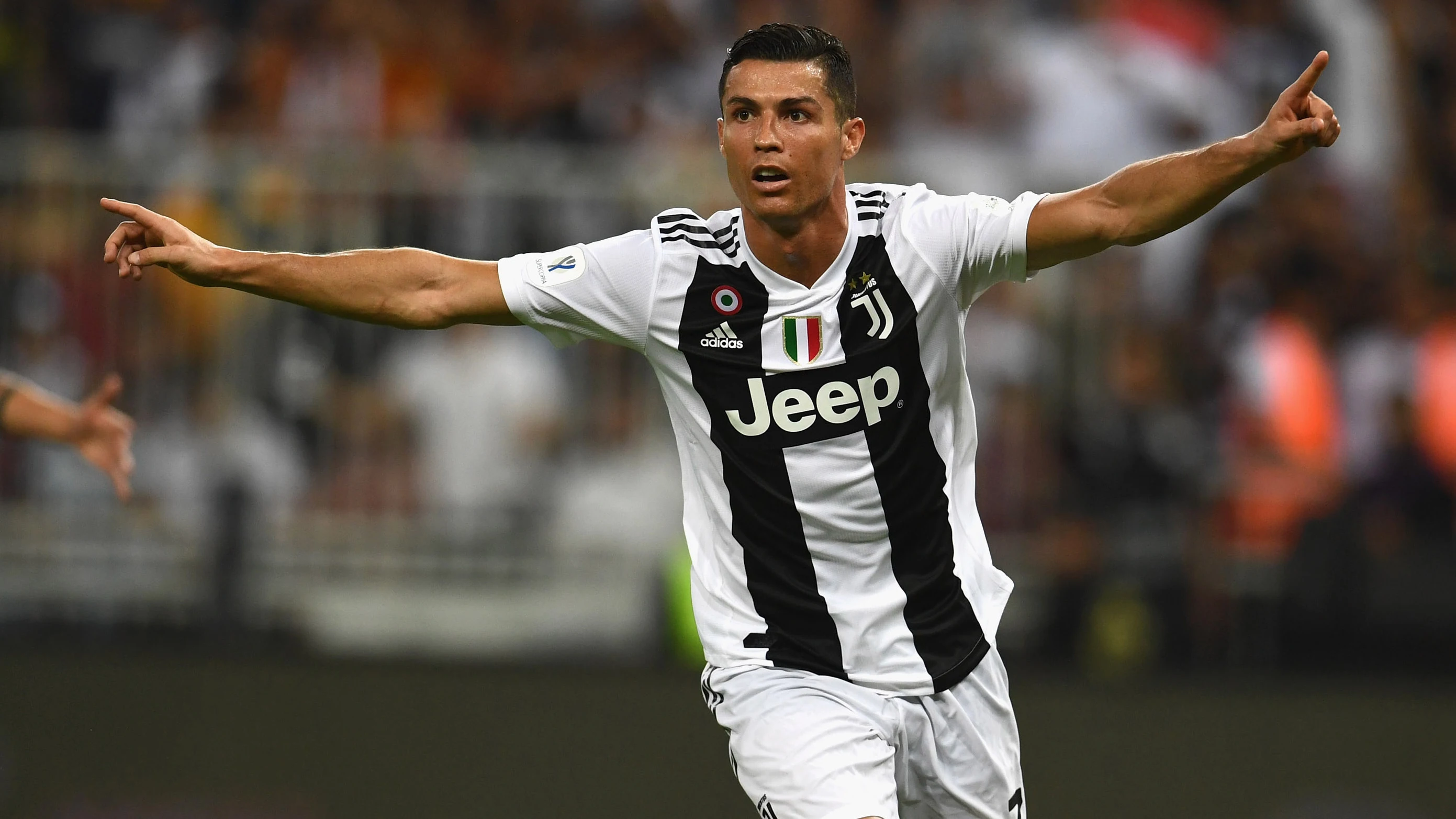 Cristiano Ronaldo celebra su gol con la Juventus