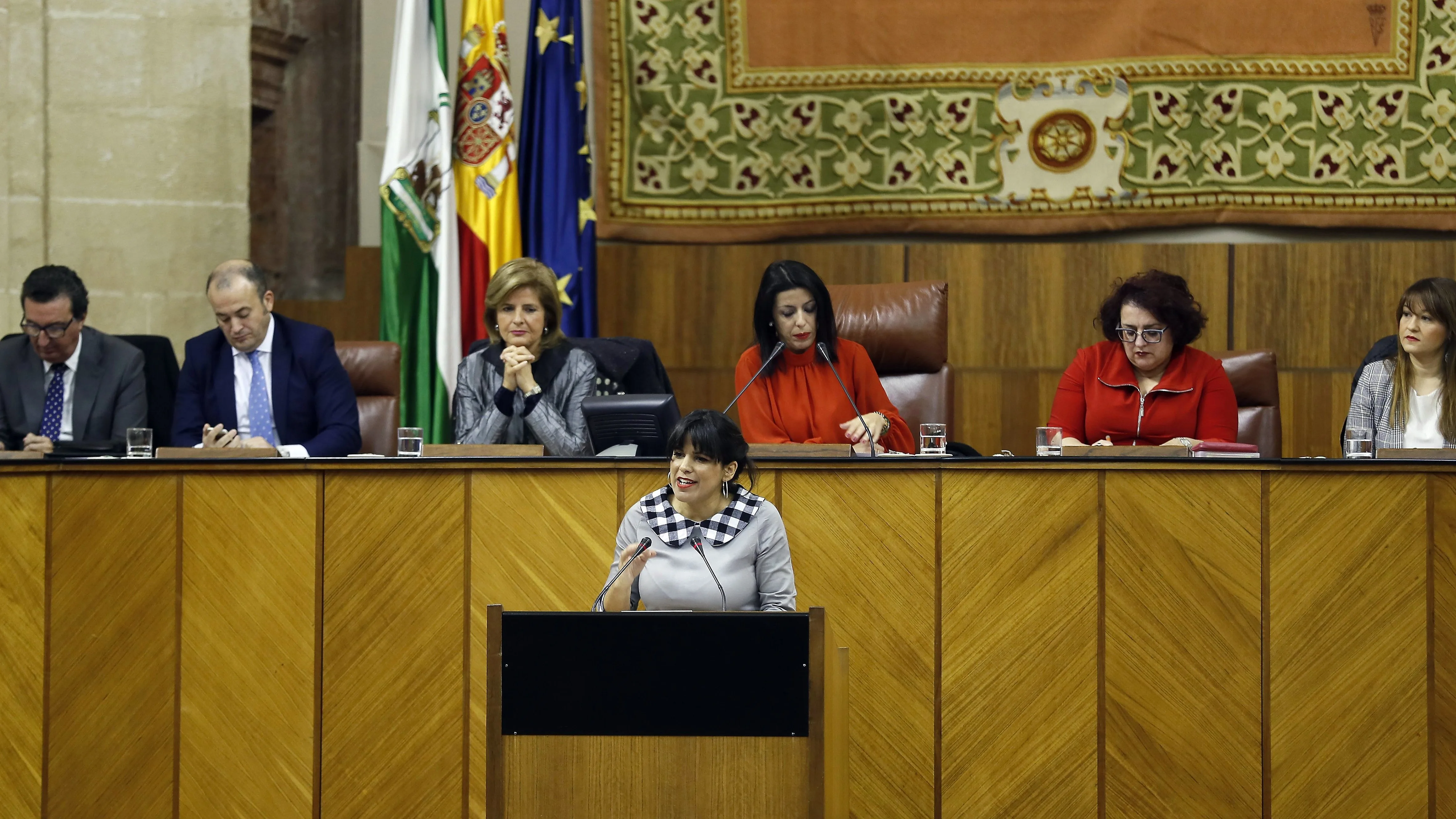 La líder de Adelante Andalucía, Teresa Rodríguez