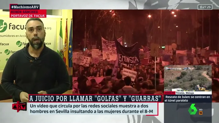 El mensaje de Facua tras llevar a juicio a los hombres que llamaron "golfas" y "guarras" a feministas: "Es un aviso para navegantes"