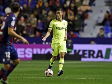 Juan Brandáriz, Chumi, durante el partido del Barça ante el Levante en Copa Juan Brandáriz, Chumi, durante el partido del Barça ante el Levante en Copa