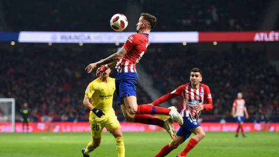Saúl controla un balón en un partido del Atlético Saúl controla un balón en un partido del Atlético