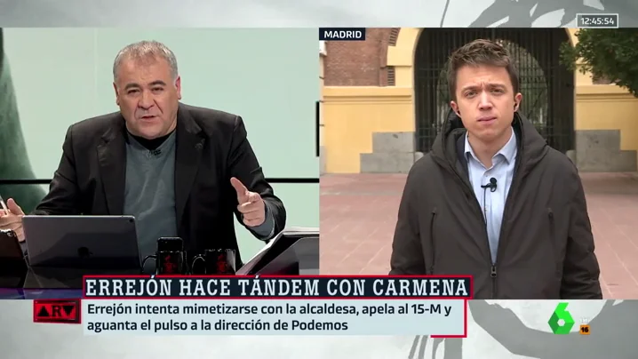 Antonio García Ferreras e Íñigo Errejón