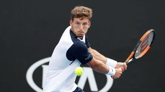 Pablo Carre&ntilde;o, en acci&oacute;n ante Ilya Ivashka