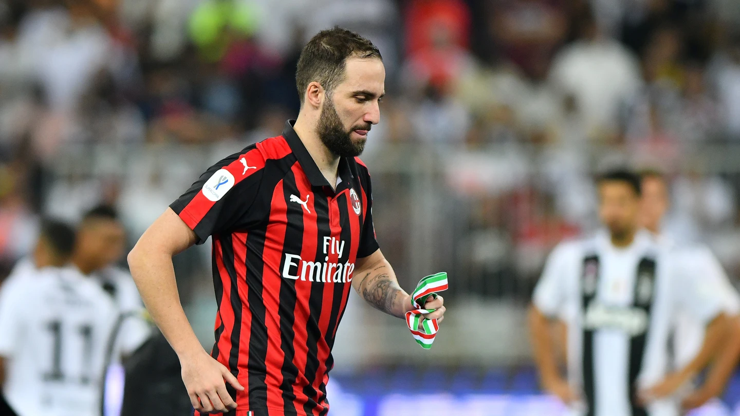 Gonzalo Higuaín, en la Supercopa de Italia Gonzalo Higuaín, en la Supercopa de Italia