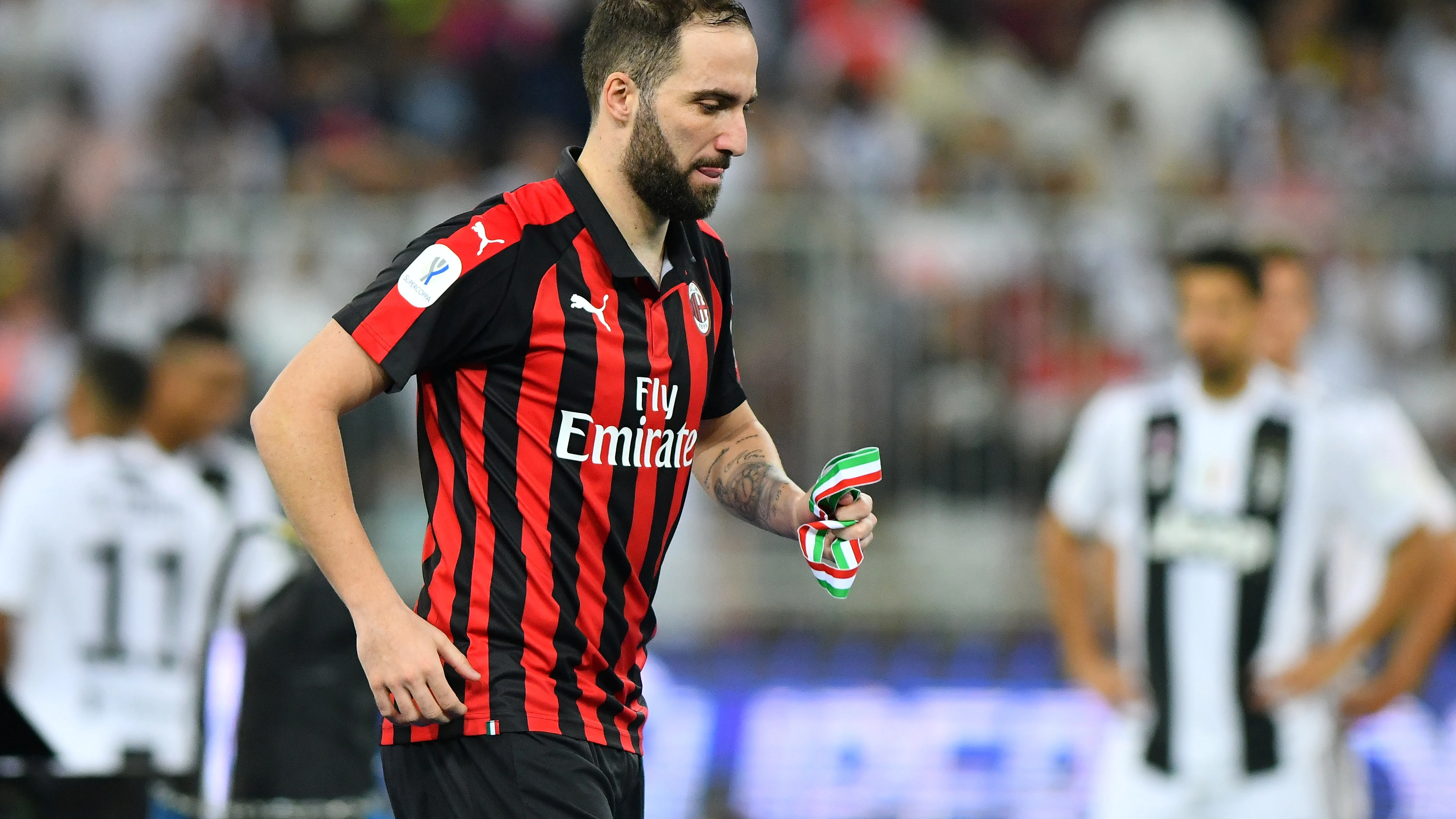 Gonzalo Higuaín, en la Supercopa de Italia