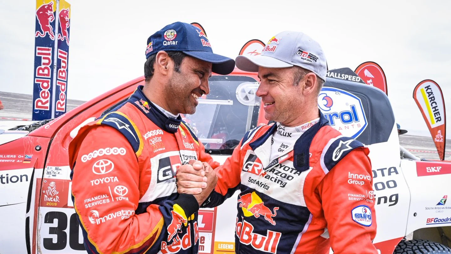 Al-Attiyah celebra su tercer Dakar Al-Attiyah celebra su tercer Dakar